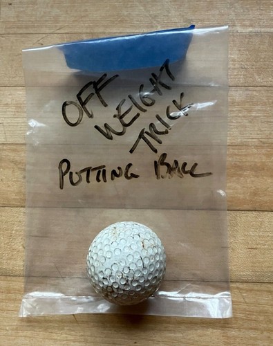 Golf ball off - ball, weight